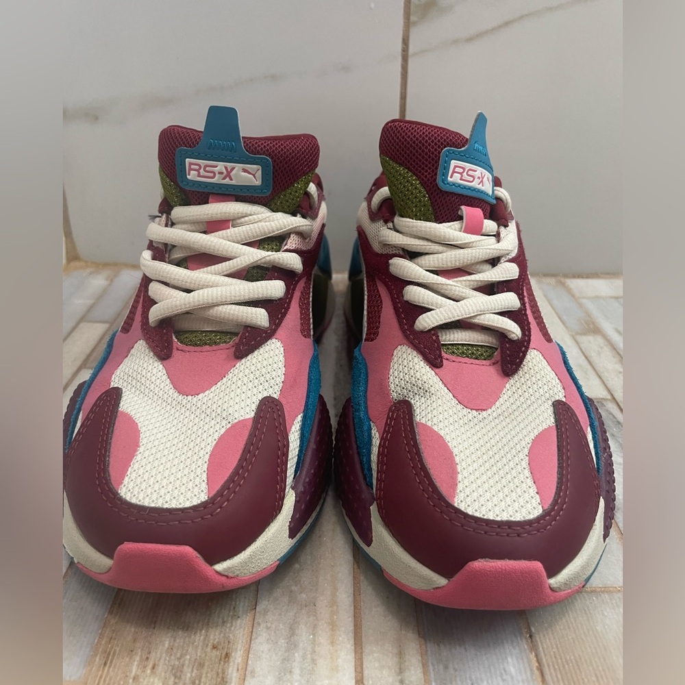 PUMA RS-X3 Puzzle Chunky Sneakers Colorblock Y2K US 6.5C big kid/ women’s 8 - Picture 5 of 16